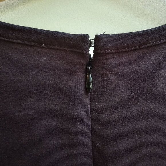 Loft Black Sleeveless Midi Dress with Silky Skirt, Size Medium - Picture 5 of 12